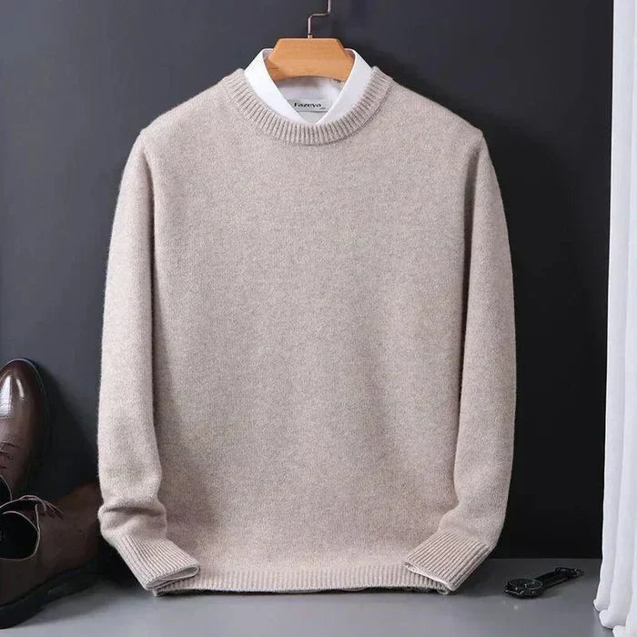 Kiaro | Men’s Cashmere Blend Crewneck Relaxed Fit Sweater