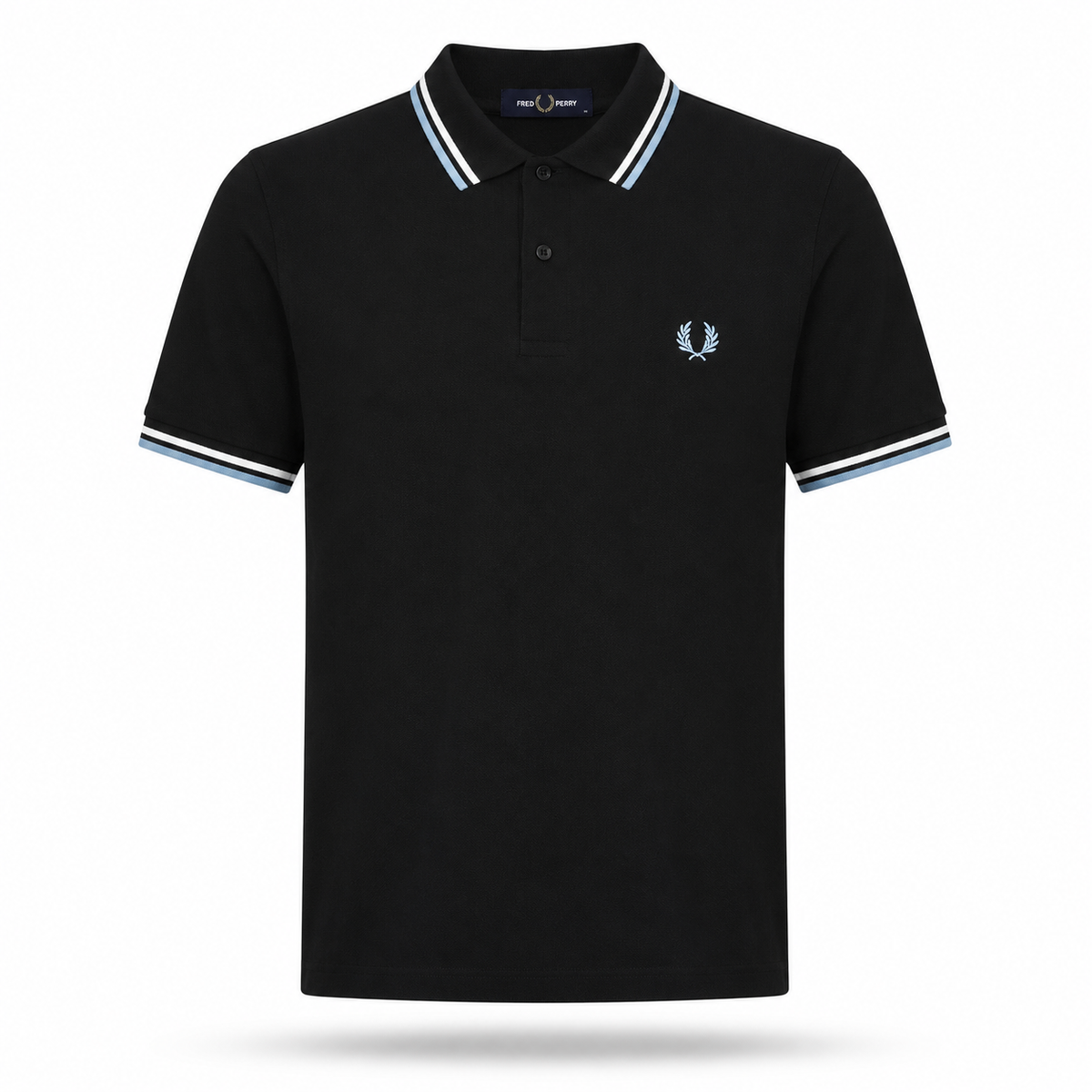 Fred Perry Men's Contrast-Tipped Cotton Polo Shirt – Slim Fit Smart-Casual Polo