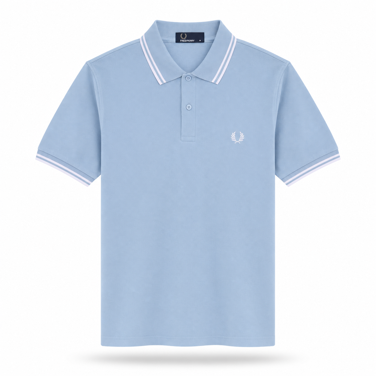 Fred Perry Men's Contrast-Tipped Cotton Polo Shirt – Slim Fit Smart-Casual Polo