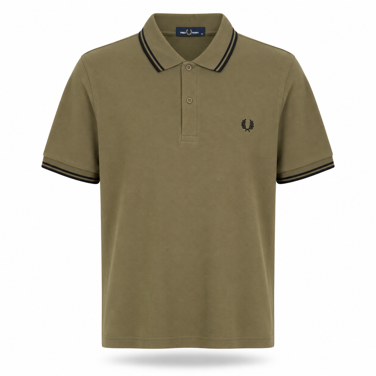 Fred Perry Men's Contrast-Tipped Cotton Polo Shirt – Slim Fit Smart-Casual Polo