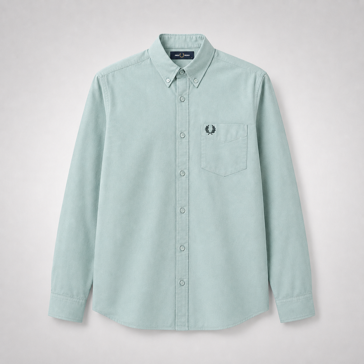 Fred Perry Men's Long Sleeve Button-Down Shirt – Premium Cotton Smart Casual Shirt
