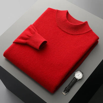 Harlon | Men’s Wool-Blend Mock Neck Pullover