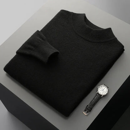 Harlon | Men’s Wool-Blend Mock Neck Pullover