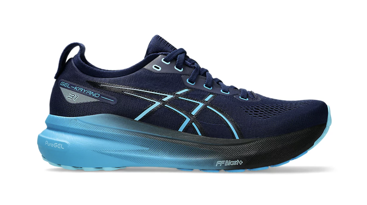 Gel-Kayano 31 Stability Running Shoes – Adaptive Cushion Road Running Trainers for Long-Distance Comfort