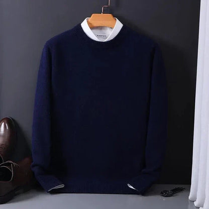Kiaro | Men’s Cashmere Blend Crewneck Relaxed Fit Sweater